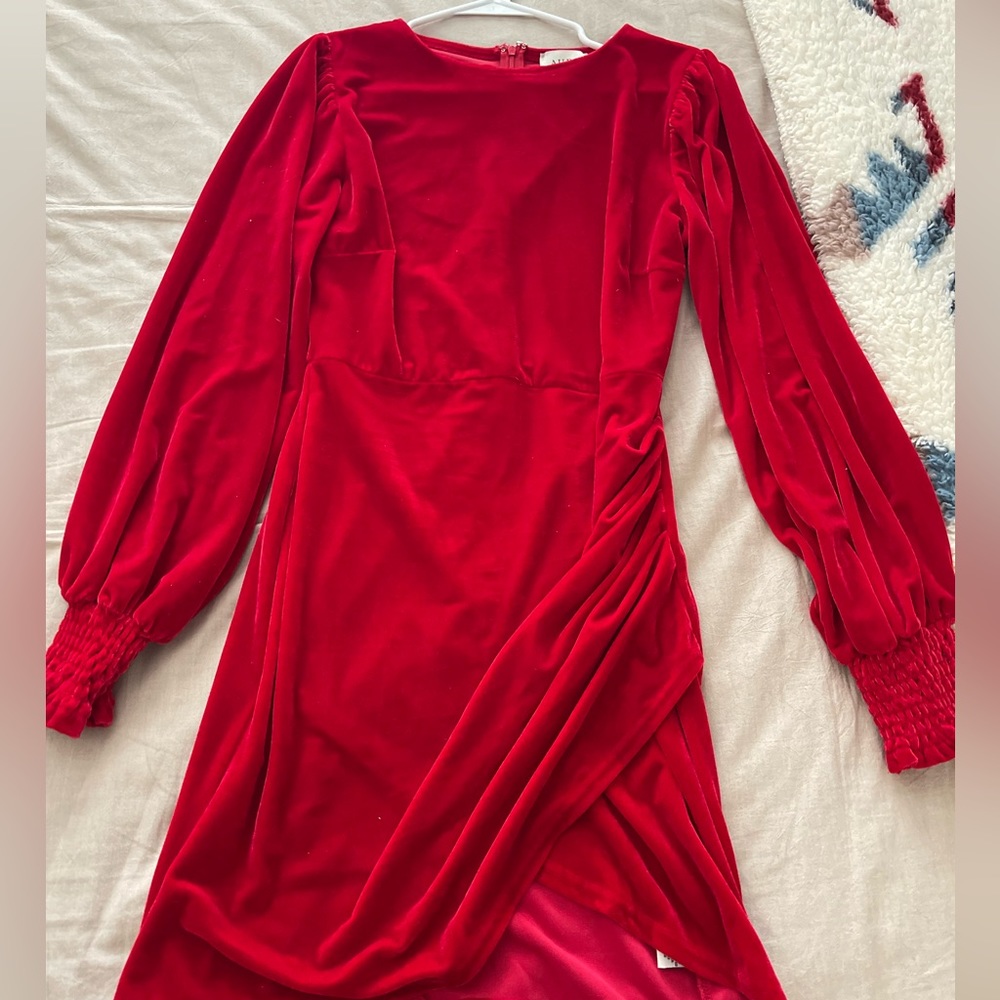 Velvet Red Dress.